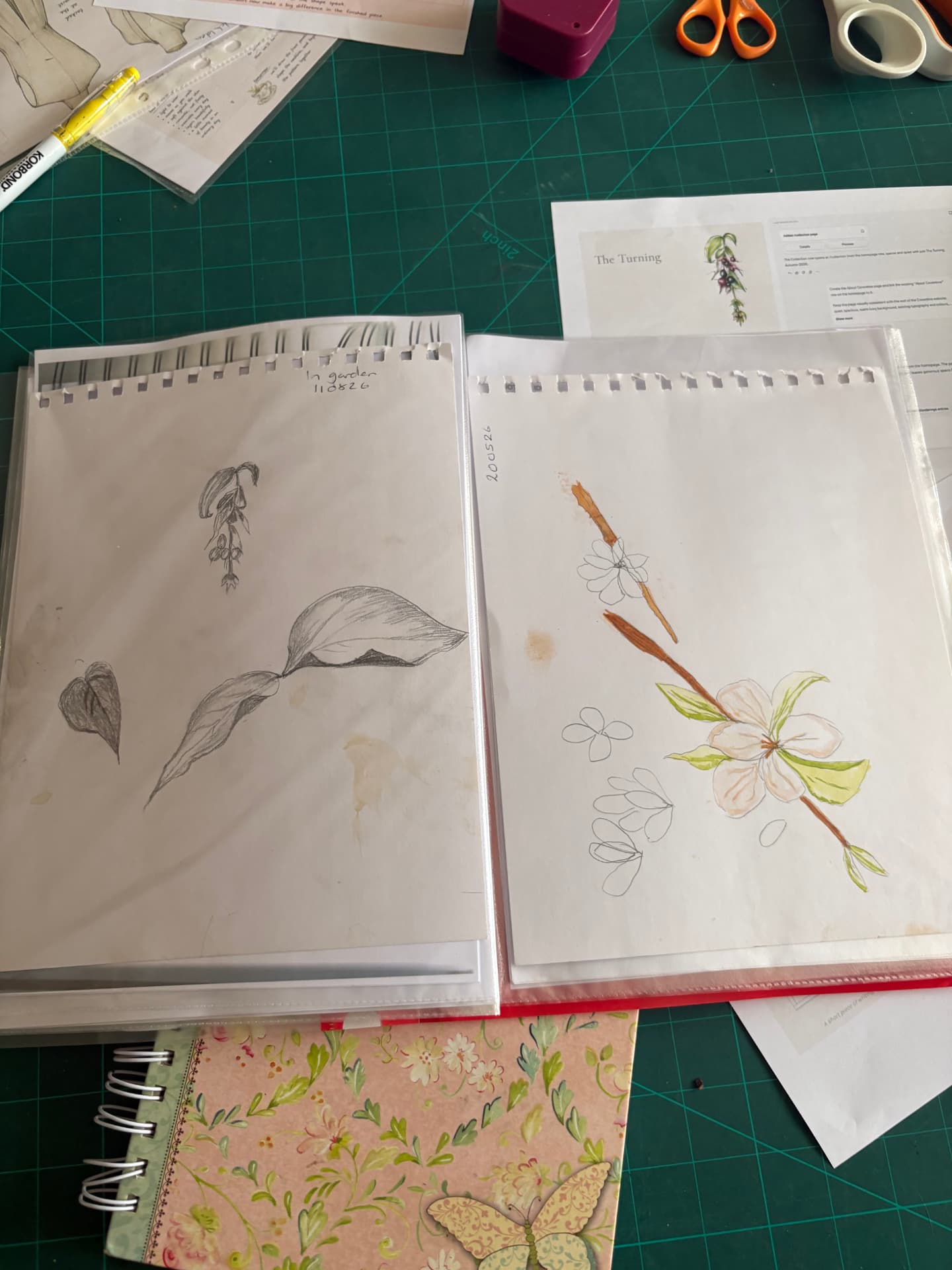 Ideas begin as pencil lines before they become cloth.