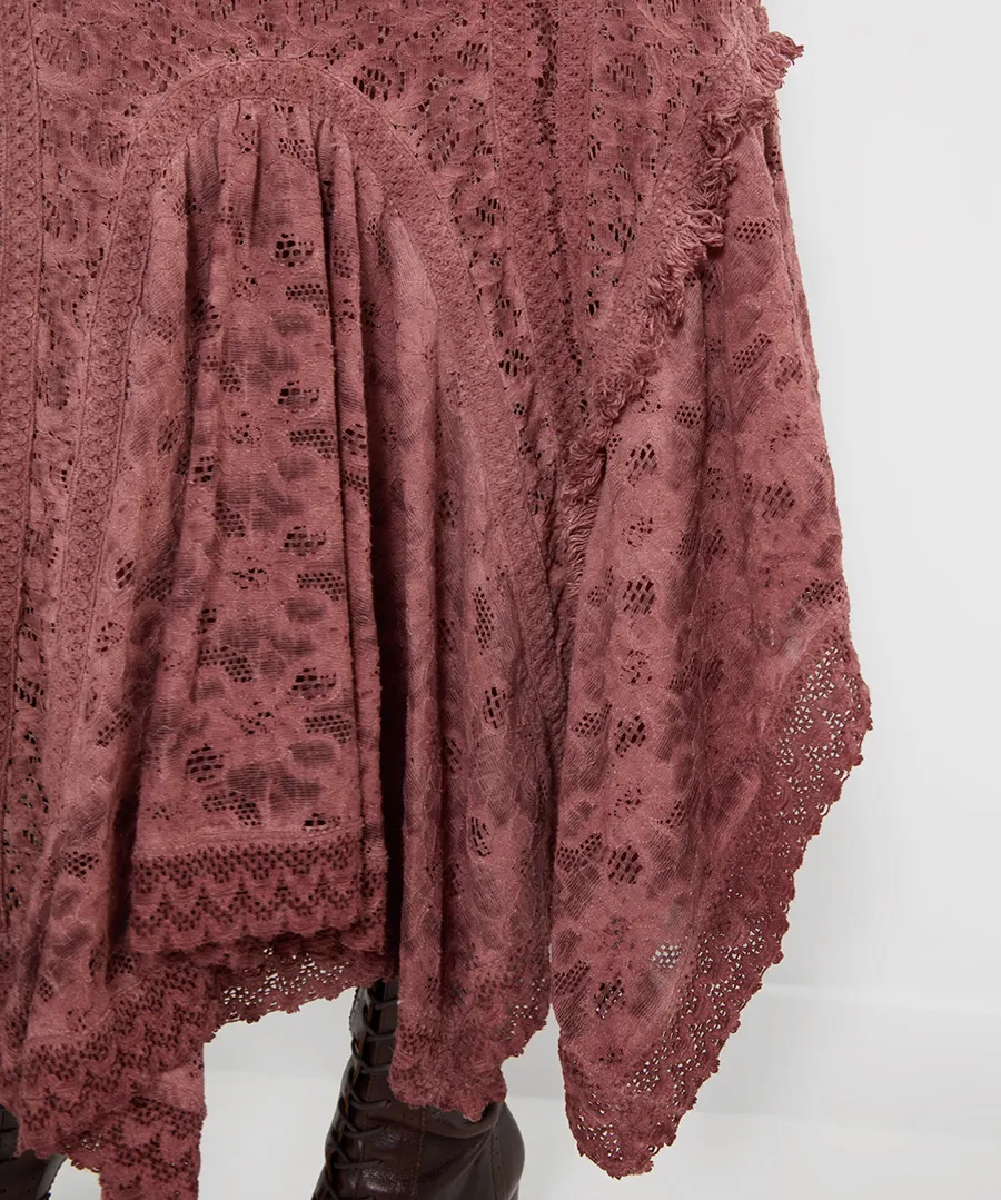 Joe Browns Boutique Premium Lace Maxi Skirt – Dusty Pink