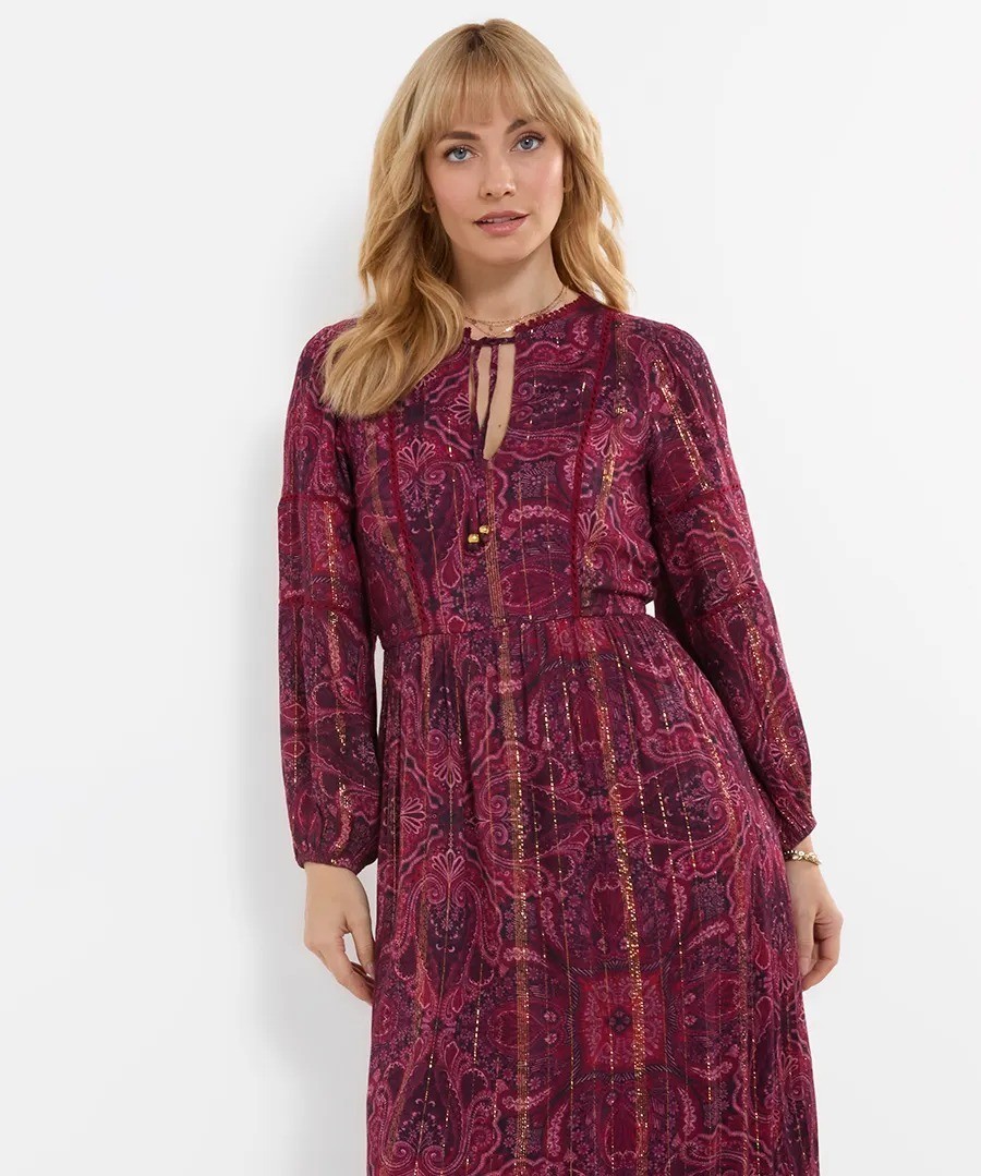 Joe Browns Beautifully Boho Paisley Maxi Dress – Red
