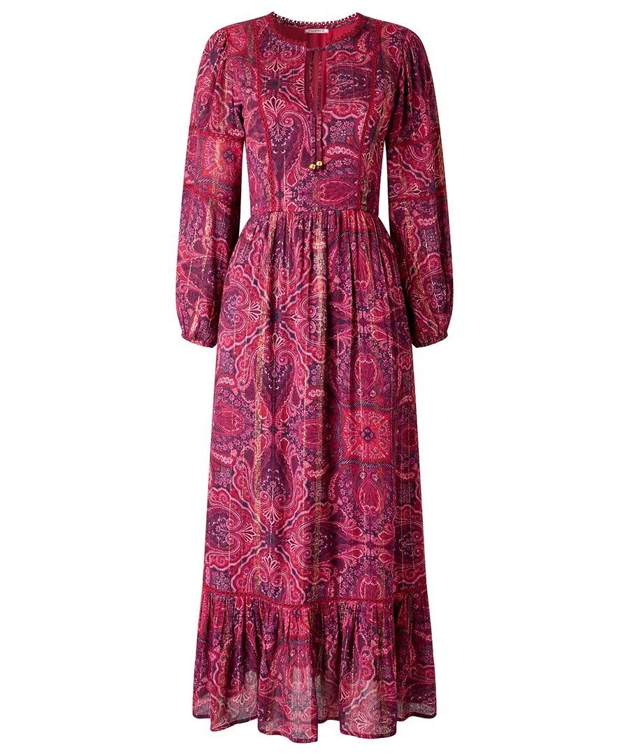 Joe Browns Beautifully Boho Paisley Maxi Dress – Red