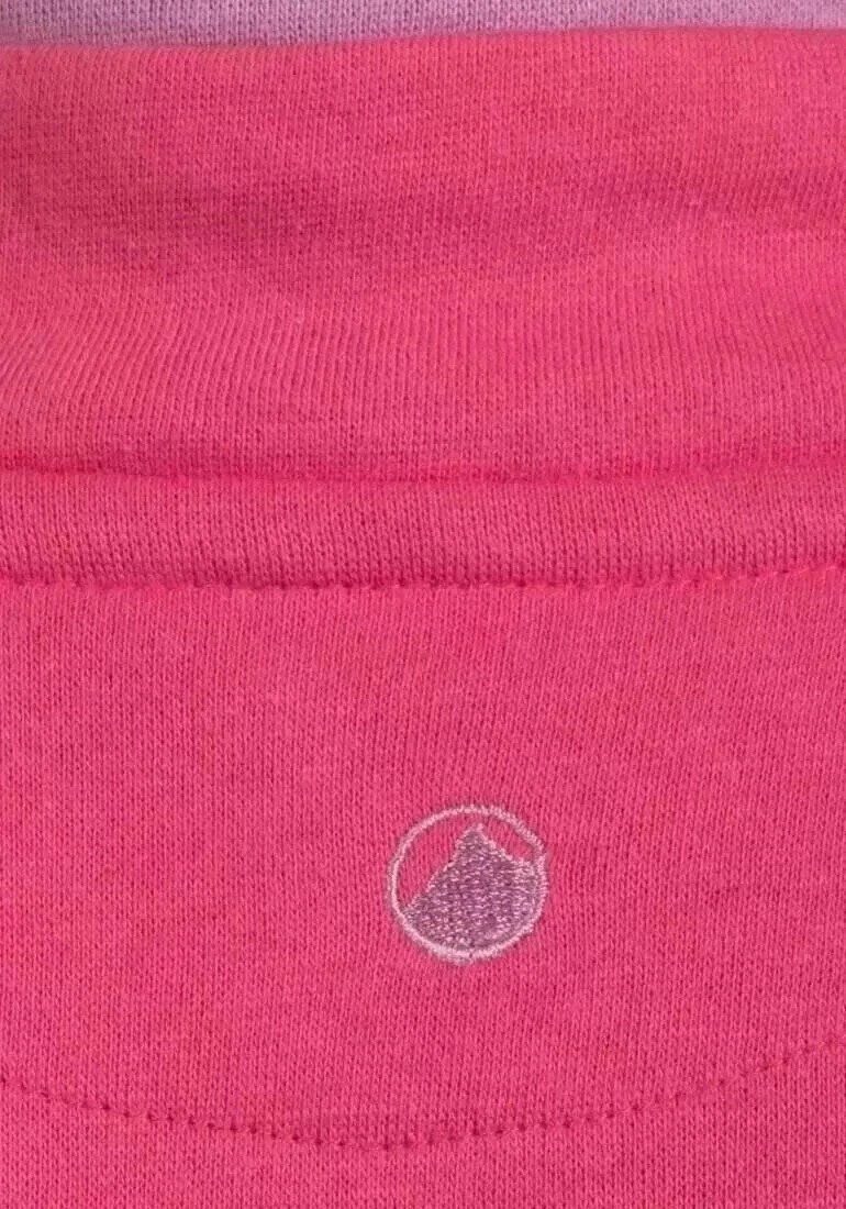 Women’s Pink Cotton Quarter Zip Sweatshirt
