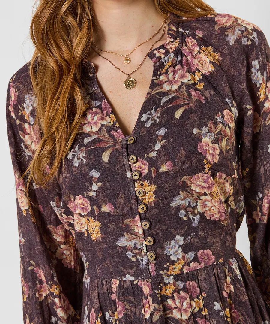 Joe Browns Antique Florals Dippy Hem Midi Dress