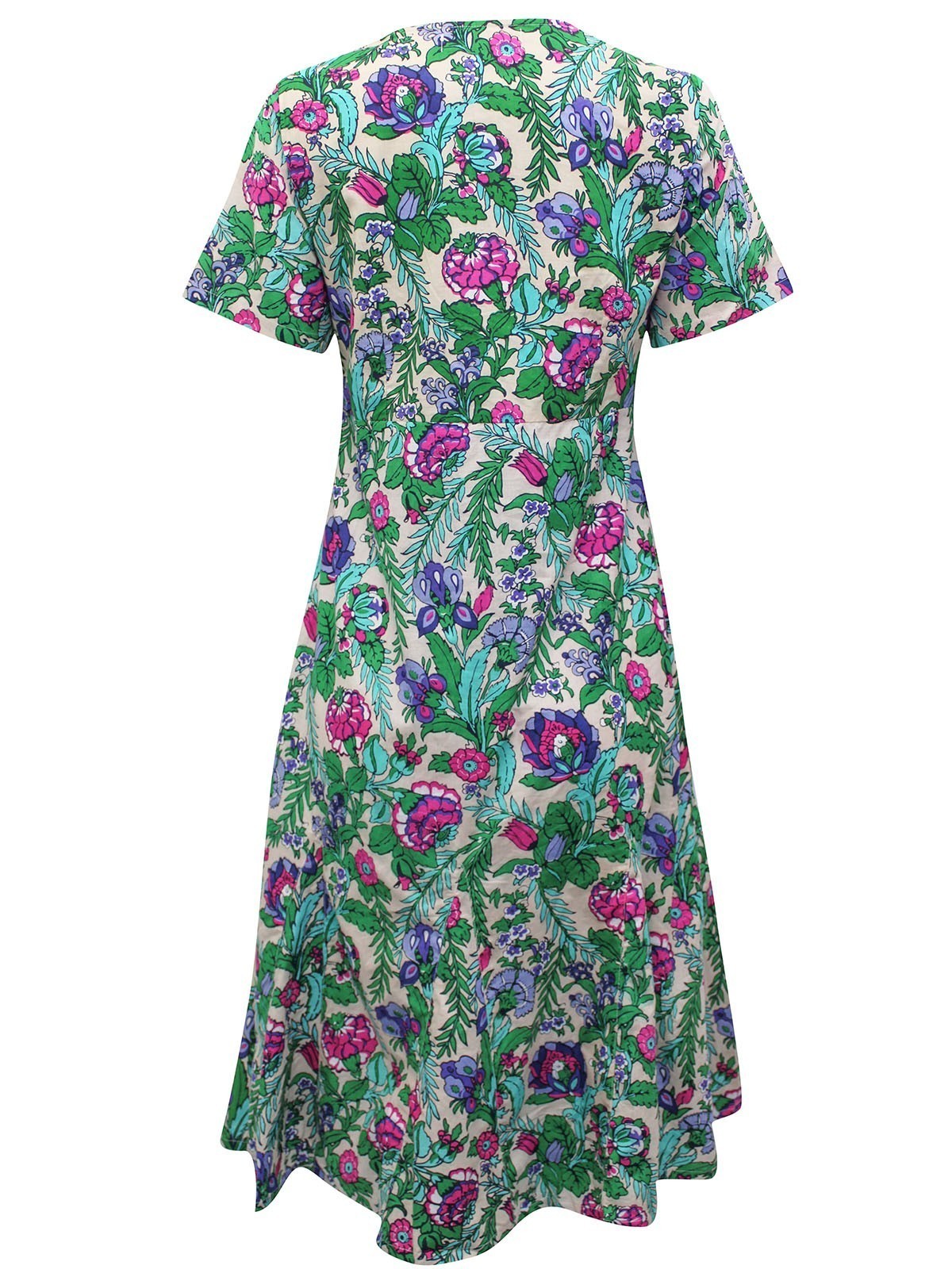 Lily Ella Jasmine Floral Midi Dress – Green
