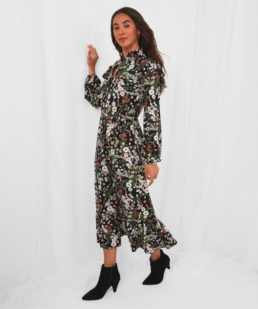 Joe Browns Black Forest Floral Maxi Dress