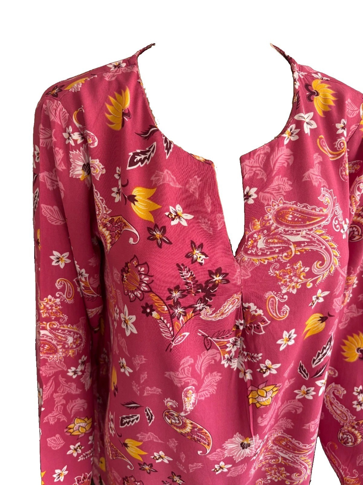 Blancheporte Women’s Pink Floral Longline Tunic Top