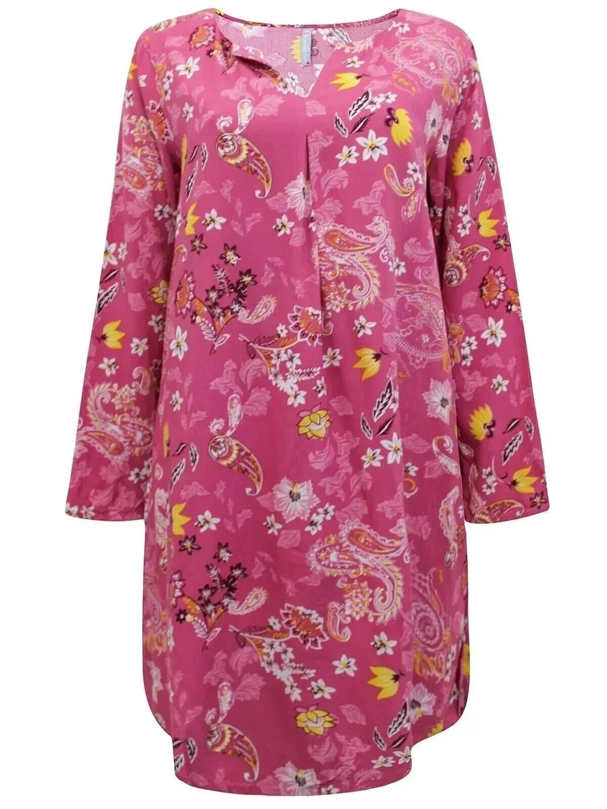 Blancheporte Women’s Pink Floral Longline Tunic Top