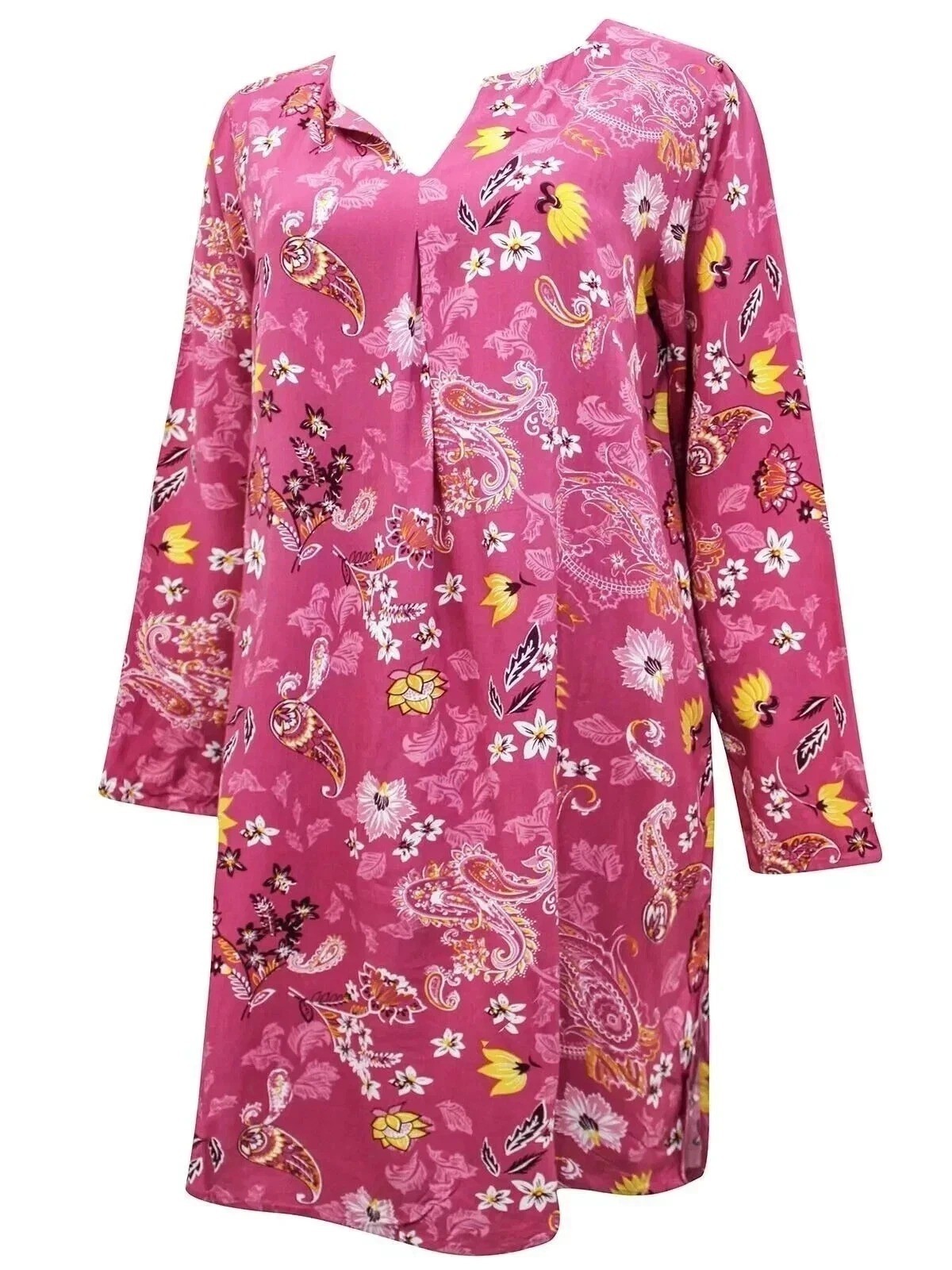 Blancheporte Women’s Pink Floral Longline Tunic Top