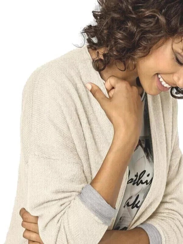 Best Connections Women’s Ivory Lightweight Open Front Cardigan