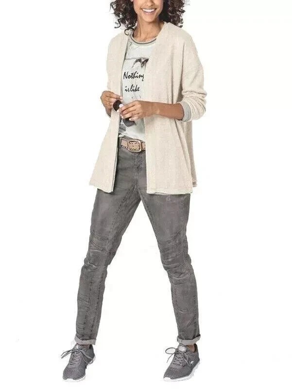 Best Connections Women’s Ivory Lightweight Open Front Cardigan